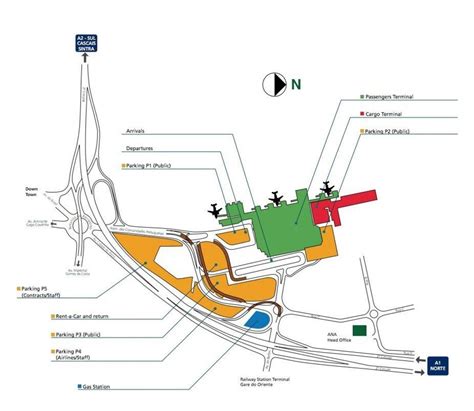 Mapa Do Aeroporto De Lisboa Terminais Aeroportuários E Portões Do
