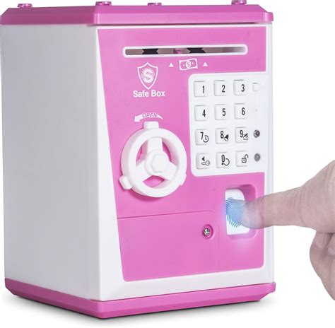 Like Toy Piggy Bank Safe Box Fingerprint Atm Bank Atm Machine Money