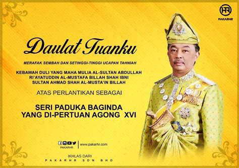 Cuti umum agong birthday 2019. Merafak Sembah Dan Ucapan Tahniah Kebawah DYMM Seri Paduka ...