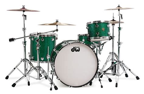 Dw Green Glass Drums Dw Drums Drum Kits
