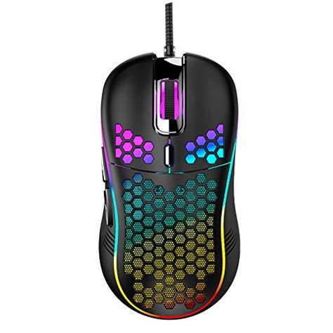 Honeycomb Wired Gaming Mouse Rgb Backlight And 7200 Adjustable Dpi