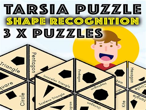 Shape Recognition Tarsia Puzzle Activity Teaching Resources