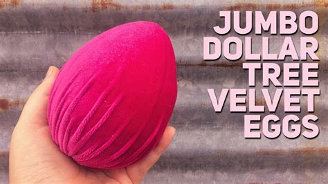 How To Make Dollar Tree Velvet Eggs Diy Decor Easter 2020 Youtube