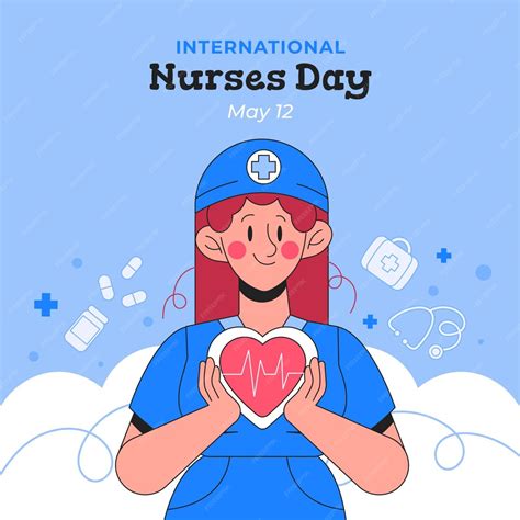 Free Vector Hand Drawn Illustration For International Nurses Day Celebration