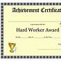 Printable Award Certificates For Students