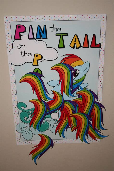 Printable Diy Pin The Tail On The Pony Game Party Poster