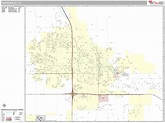 Porterville California Wall Map (Premium Style) by MarketMAPS - MapSales