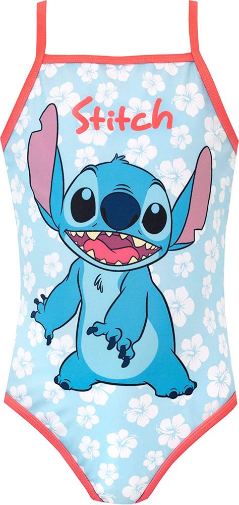 Disney Disney Mädchen Lilo und Stitch Badeanzug Blau 146 Badeanzüge