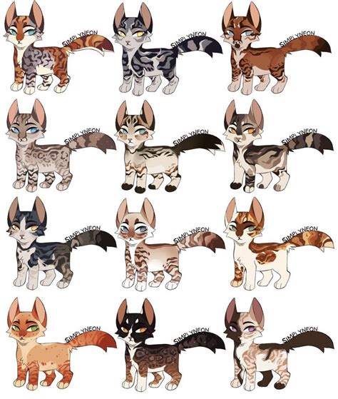 Adopts Vi Open By Simplyneon On Deviantart In 2022 Warrior Cats Art Warrior Cats Fan Art