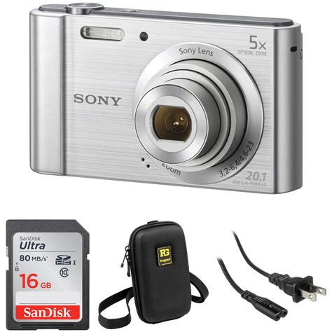 Sony Cyber Shot Dsc W800 Digital Camera With Accessory Kit