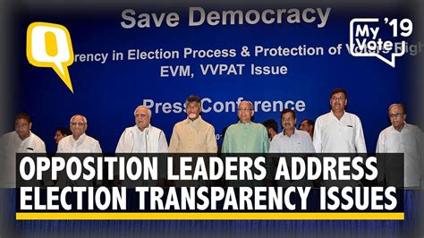 2019 Polls Opposition Leaders Address Media On Transparency In