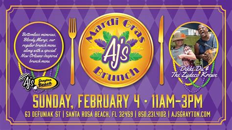 Mardi Gras Brunch And Live Music 30a