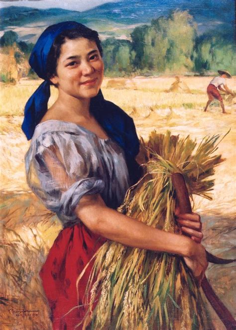 The Palay Maiden By Fernando Amorsolo One Of The Philippines Greatest