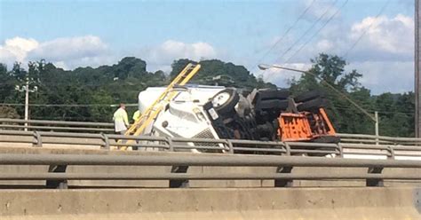 Tractor Trailer Crashes On I 79 Left Dangling Over Route 51 Cbs