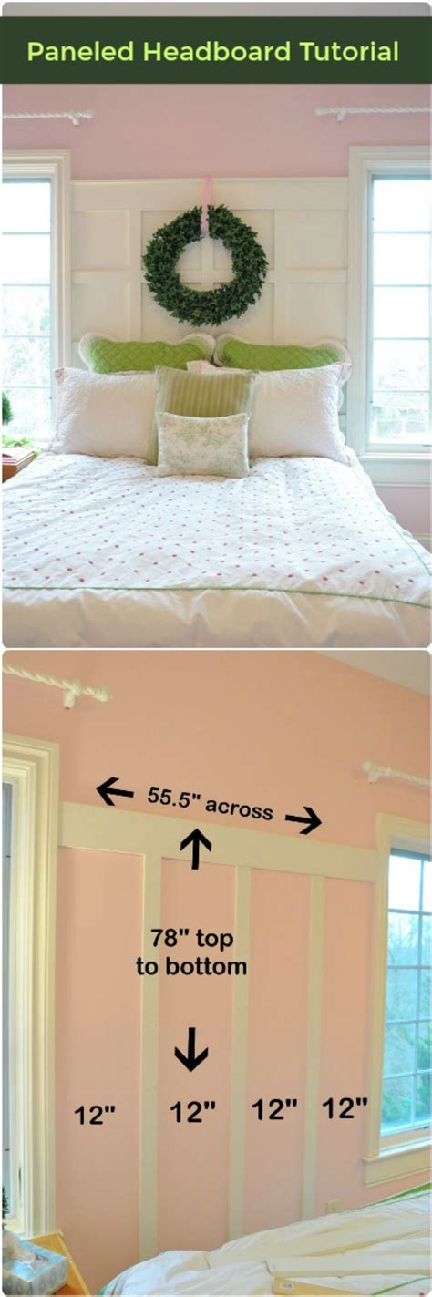 A Bed With Pink Walls And White Headboard In The Middle Next To An