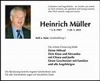 Heinrich Müller - Pietät Eckhard Unger