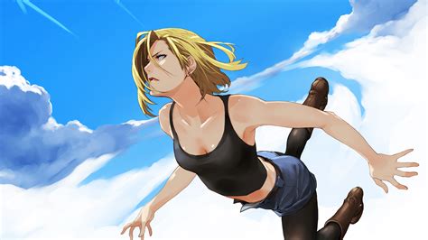 Blonde Dragon Ball Z Android 18 Anime Girls Fan Art Digital Art Artwork 1920x1080