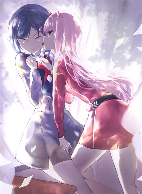 Ichigo And Zero Two Darling In The Franxx Drawn By Senya Fuurin