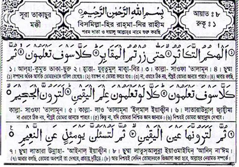 102 Surah At Takassur Bengali Translation And Pronunciation তাওহীদের