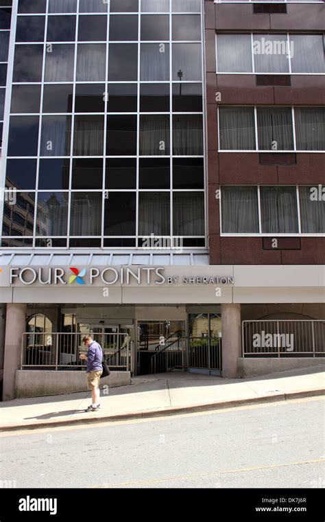 The Four Points By Sheraton Located Downtown Halifax Ns Stock Photo