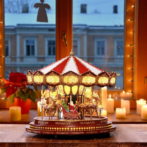 158 Inch 40 Cm Animated Christmas Marquee Grand Carousel With 240