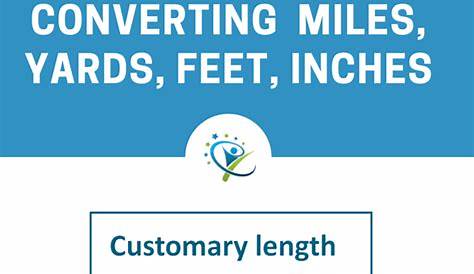 Converting lengths between miles, yards, feet and inches | K5 Learning