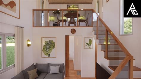 Unique Loft Type Tiny House Design Idea X Meters Only Youtube