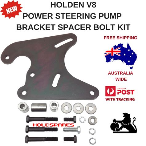 Holden V8 Power Steering Pump Bracket Spacer And Bolt Kit Hq Hj Hx Hz
