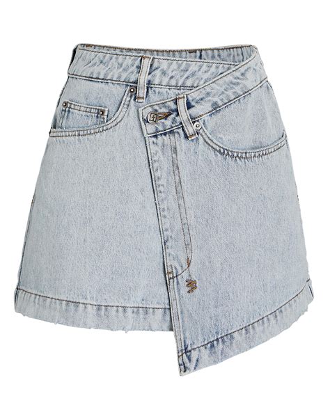 Ksubi Rap Muse Denim Mini Skirt In Denim Lt Blue Lyst