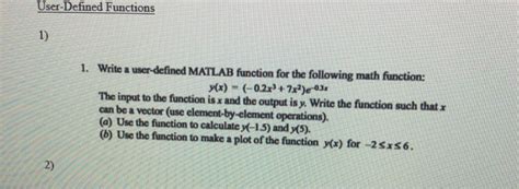 For functions, the two notations mean the exact same thing, but f (x) gives you more flexibility and more information. Solved: User-Defined Functions 1) 1. Write A User-defined ...