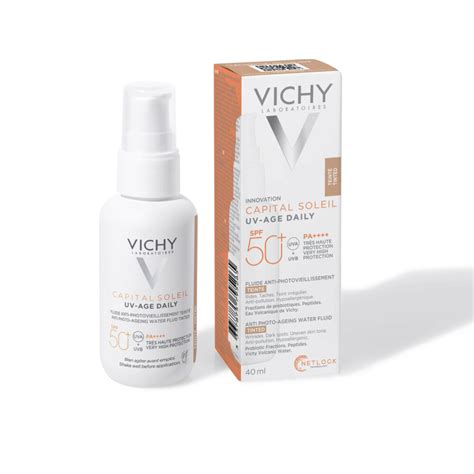 Vichy Capital Soleil Uv Age Daily Fluide Solaire Anti âge Teinté Sfp 50