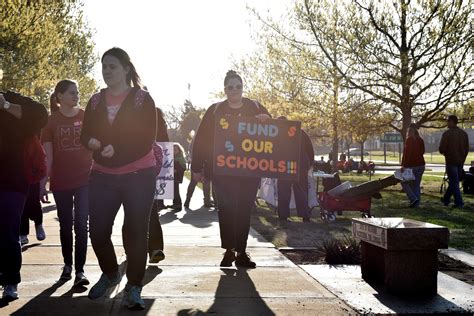 Were Not Leaving Oklahoma Teachers In Second Day Of Protests