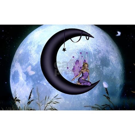 Beautiful Fairy Sitting On The Moon In The Night W By Nicky Cafepress