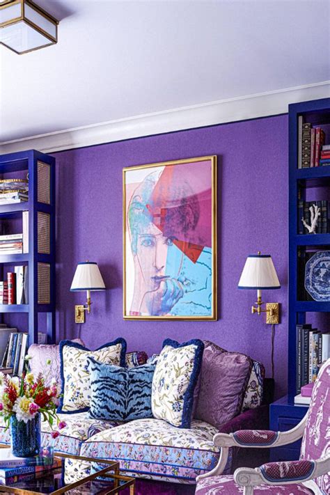Purple and black dining room. Colorful and purple living room design ideas in This Year ...
