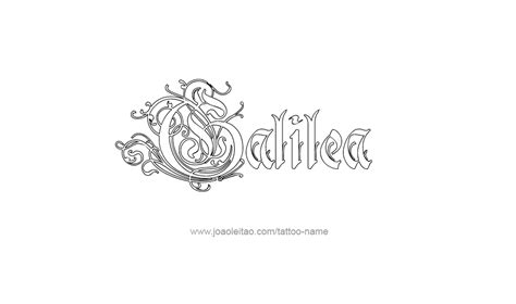 Galilea Name Tattoo Designs