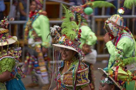 Tinkus Dancers At The Oruro Carnival In Bolivia Editorial Stock Photo