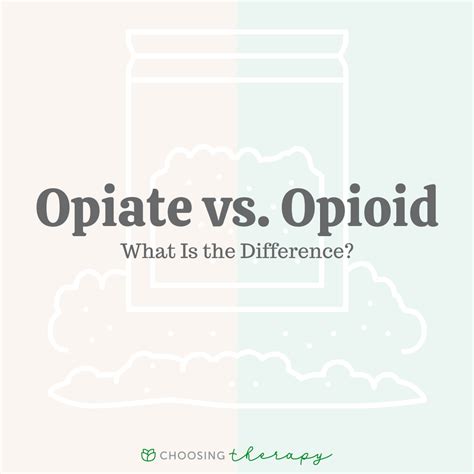 opiates vs opioids understanding the difference