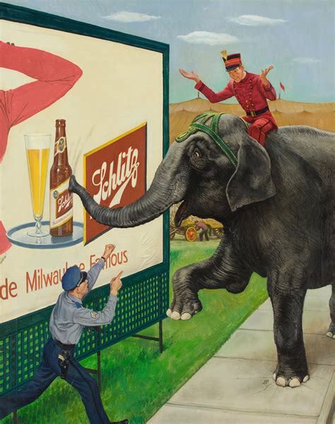 Schlitz Beer Ad Art C 1951 By John Philip Falter Rimaginaryanimals