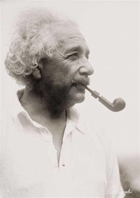 Albert Einstein With Pipe One Of The Rarest Photo Him