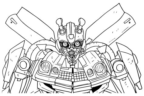 Bumblebee Coloring Pages Transformers Free Printable Coloring Pages