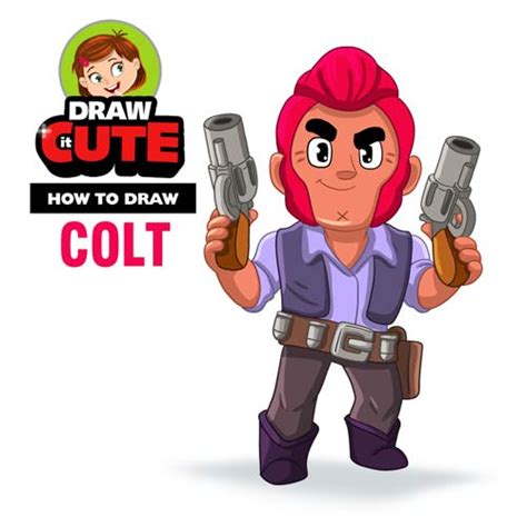Thanks for visiting and welcome to the team! How to draw Colt super easy | Brawl Stars drawing tutorial ...