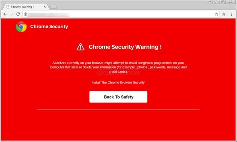 Maybe you would like to learn more about one of these? Remove the Chrome Security Warning Scam
