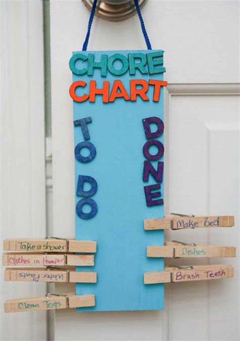 Lovely Diy Chore Charts For Kids Woohome