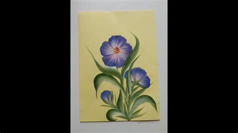 See more ideas about birthday cards, cards, cards handmade. one stroke painting greeting card - YouTube