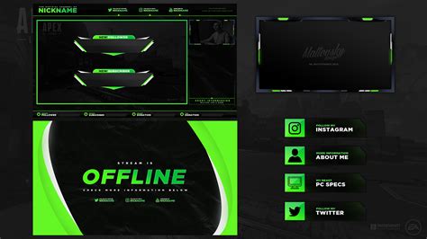4 Cheap Twitch Stream Overlay Template 2019 9 On Behance