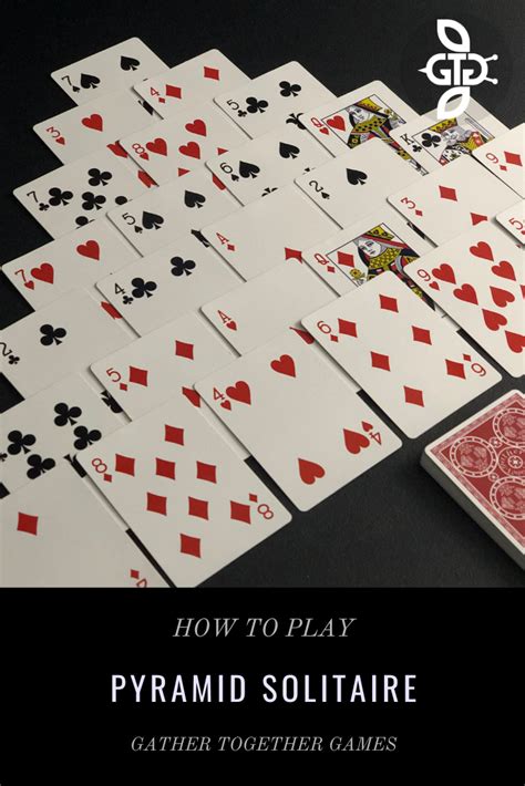 How To Play Pyramid Solitaire Fun Card Games Card Games For One