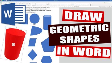 How To Draw Geometric Shapes In Ms Word Microsoft Word Tutorial Youtube