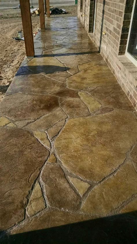 Diy concrete stain concrete walkway concrete fireplace stained concrete concrete floors picture site concrete contractor barbecue area rancho cucamonga. Stamped and stained concrete patio in flagstone ...