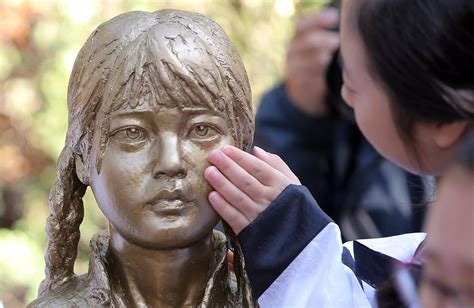 South Korea Two Statues Of Comfort Women Victims Of Sexual Abuse By Japanese Soldiers Were