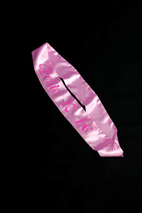 bride to be pink flashing sash non stop party shop